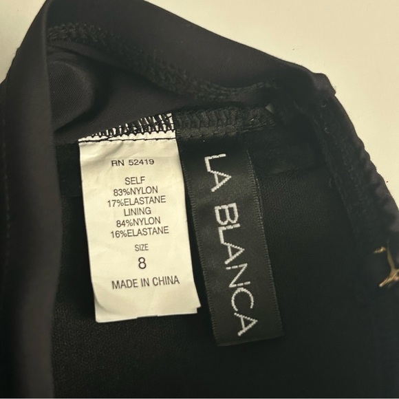 La Blanca Black Strapless One Piece Swimsuit - Picture 5 of 5